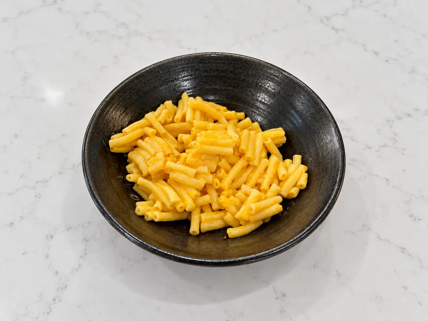 A kids portion of mac and cheese